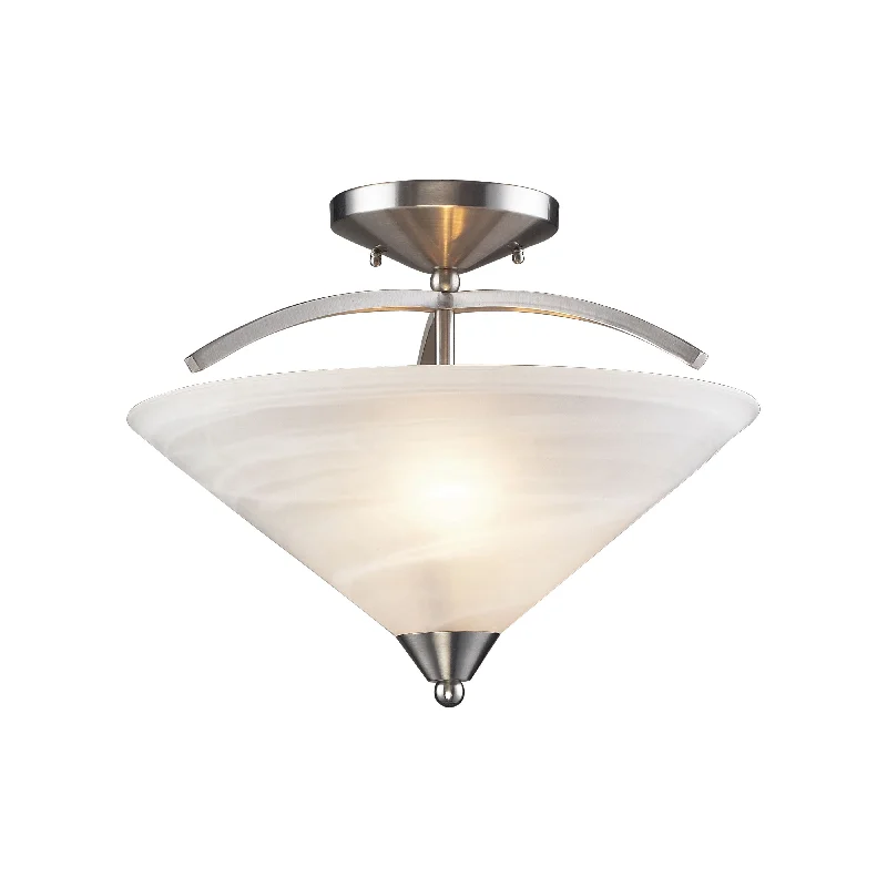 Track lighting for enhancing the architectureElysburg 16" Wide 2-Light Semi Flush Mount