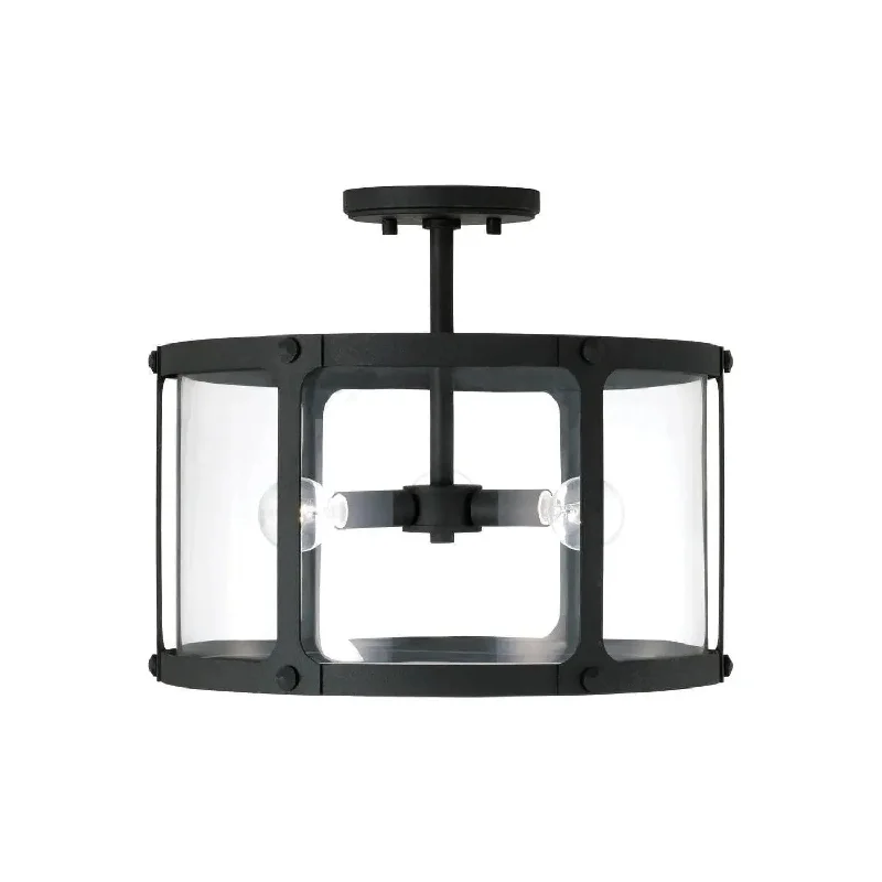 Track lighting with multiple heads for flexibilityBrennen Semi-Flush Mount