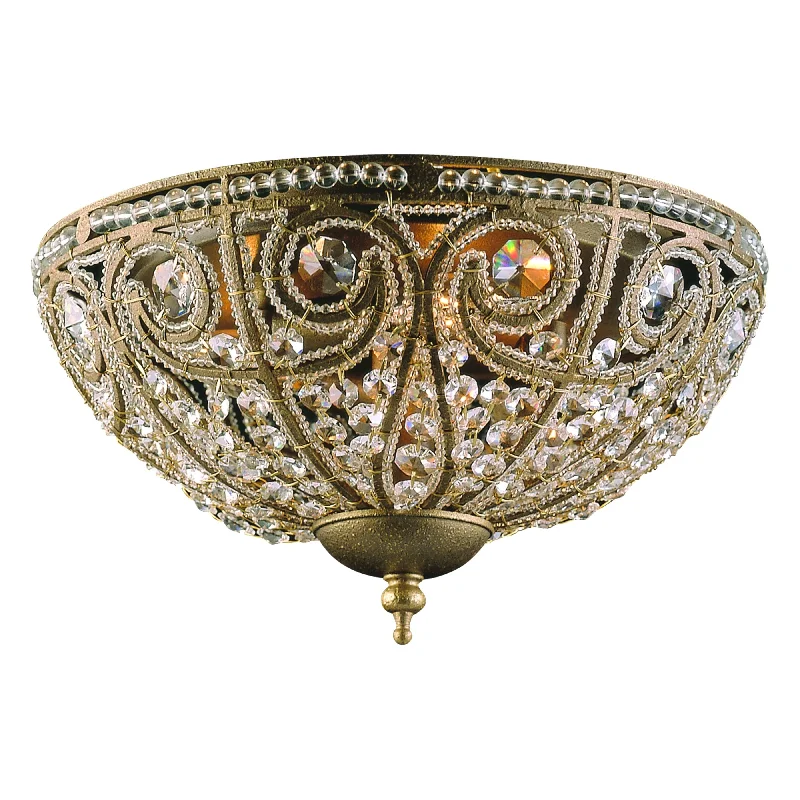 Track lighting with frosted glass shadesElizabethan 13" Wide 3-Light Flush Mount