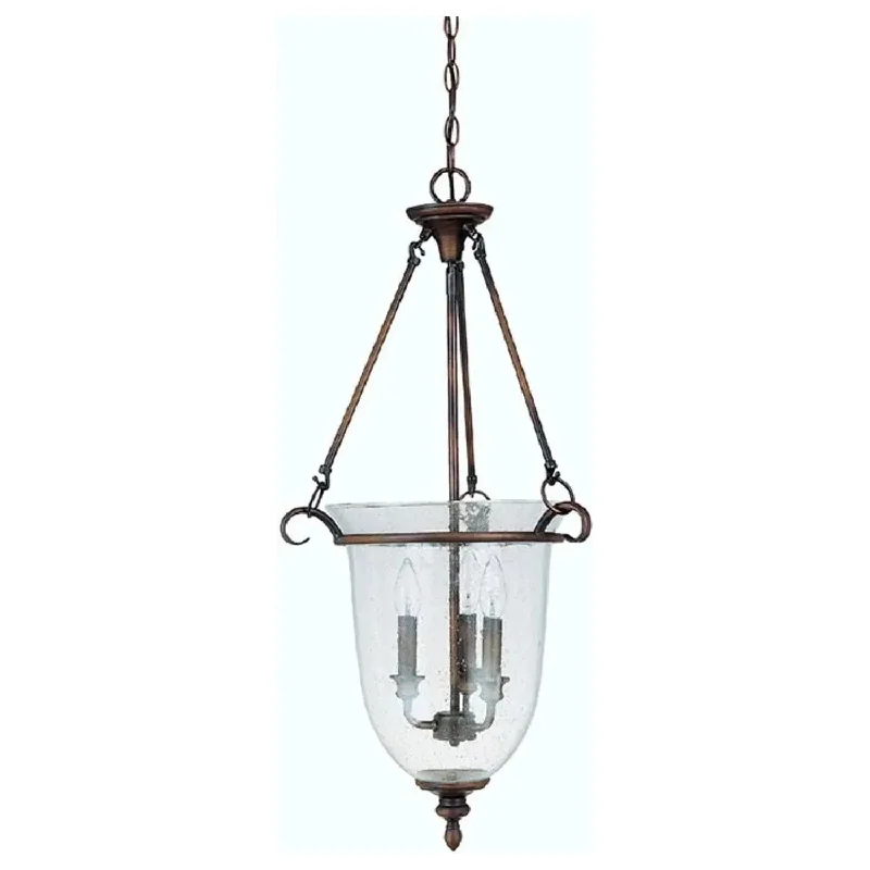 Wireless track lighting for easy installationBynes Foyer Pendant