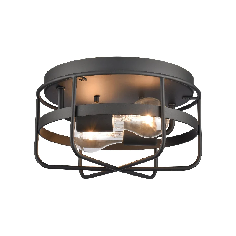 Track lighting with a minimalist track designGael 10" Wide 2-Light Flush Mount