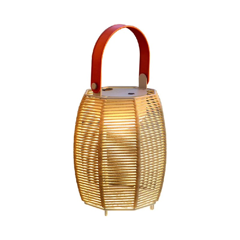 White track lighting for a clean lookTanit LED Portable Table Lamp