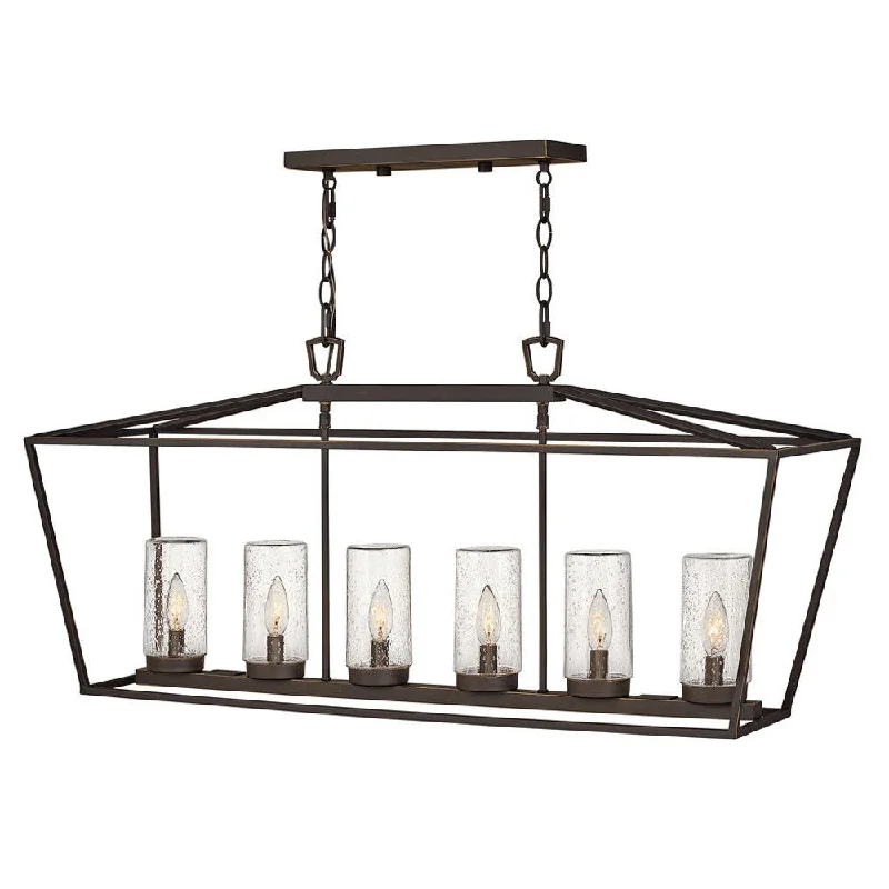 Rustic track lighting for farmhouse decorAlford Place 120V Linear Chandelier