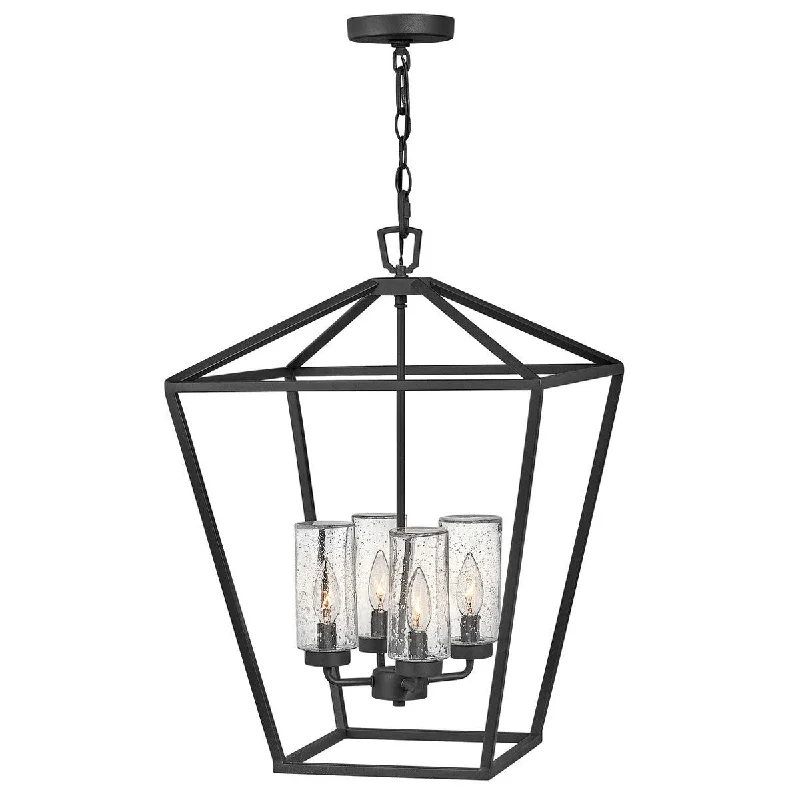 Track lighting with a brushed nickel finishAlford Place 12V Medium Outdoor Pendant