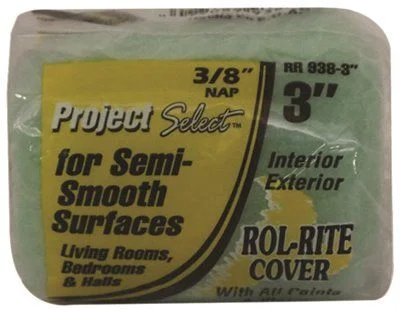 Industrial - style track lighting for loftsLinzer Rol-Rite Roller Cover 3 Inch  X 3/8 Inch  Nap