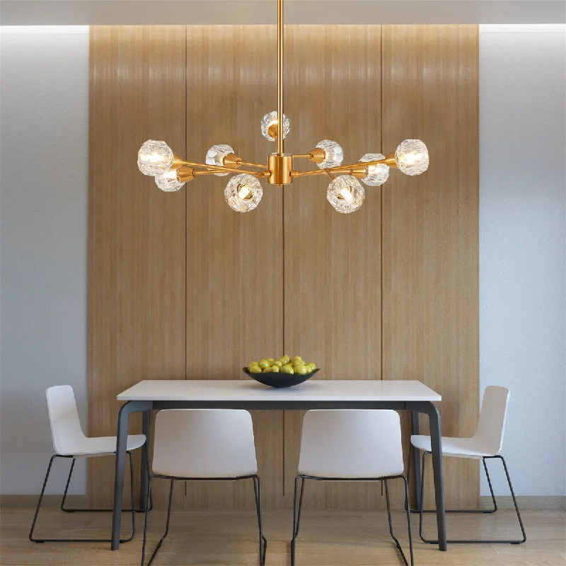 Chandeliers for Dining Rooms to Set the Mood for MealsChandeliers for Dining Rooms to Set the Mood for Meals9 Lights Crystal Chandeliers(Bulbs Not Included)