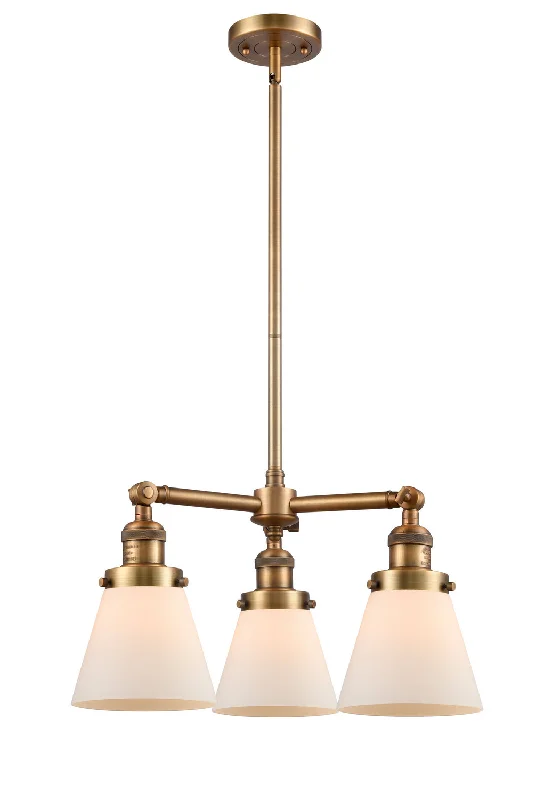 Chandeliers with Colored Glass for a Splash of ColorChandeliers with Colored Glass for a Splash of ColorInnovations Franklin Restoration 207-BB-G61 Chandelier Light - Brushed Brass