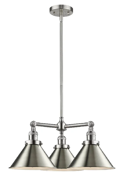 Chandeliers with Adjustable Height for Custom InstallationChandeliers with Adjustable Height for Custom InstallationInnovations Franklin Restoration 207-SN-M10-LED Chandelier Light - Brushed Satin Nickel