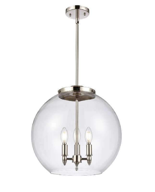 Glass Ceiling Lights with Frosted, Colored, or Etched GlassGlass Ceiling Lights with Frosted, Colored, or Etched GlassBallston Three Light Pendant