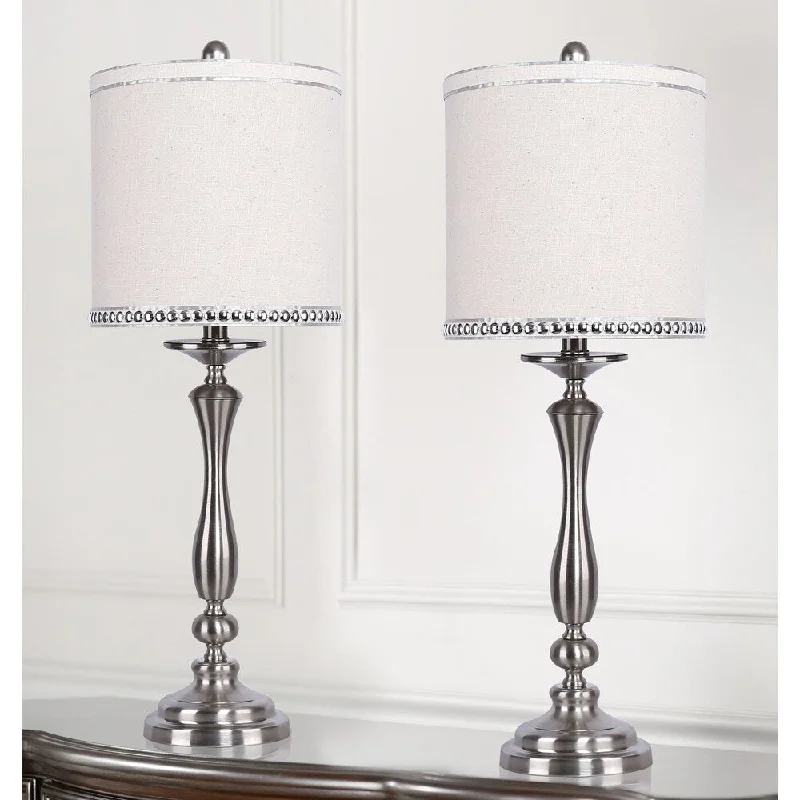 modern minimalist table lamps for contemporary living roomsmodern minimalist table lamps for contemporary living rooms29" Brushed Nickel Table Lamp W/ Natural Linen Drum Shade