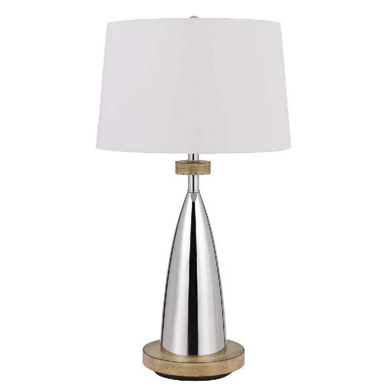 leather table lamps with a distressed texture for a rugged charmleather table lamps with a distressed texture for a rugged charmCharlie 31 Inch Modern Table Lamp, Drum Shade, Glossy Chrome, White, Brown