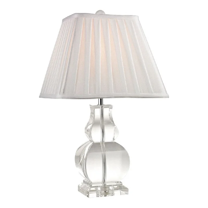 rustic farmhouse table lamps for cozy kitchensrustic farmhouse table lamps for cozy kitchensClear Table Lamp Made Of Crystal With A Pure White Faux Silk Shade With An On/Off Socket Switch