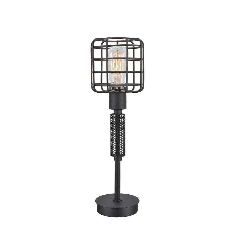mid century modern table lamps with iconic designs for a stylish studymid century modern table lamps with iconic designs for a stylish studyContemporary Style Caged Shade Table Lamp with Mesh Pattern, Black