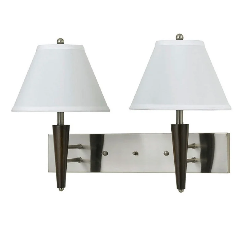 bohemian table lamps with colorful patterns for eclectic bedroomsbohemian table lamps with colorful patterns for eclectic bedroomsDual Metal Wall Lamp with Flared Shade and Conical Support,Brown and Silver