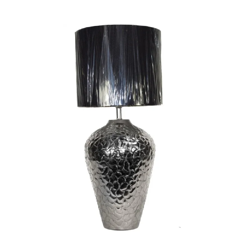 wooden table lamps with natural grain for a warm and organic feelwooden table lamps with natural grain for a warm and organic feelFlamboyant Aluminum And Nickle Lamp, Silver