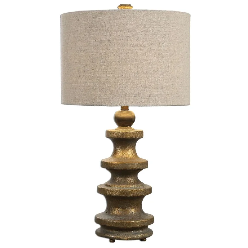 leather table lamps with a distressed texture for a rugged charmleather table lamps with a distressed texture for a rugged charmGuadalete Antiqued Gold Lamp