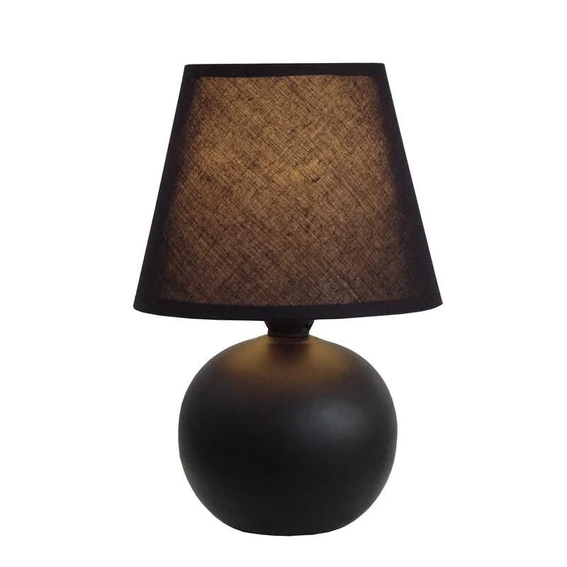 rustic farmhouse table lamps for cozy kitchensrustic farmhouse table lamps for cozy kitchensMini Ceramic Globe Table Lamp Black