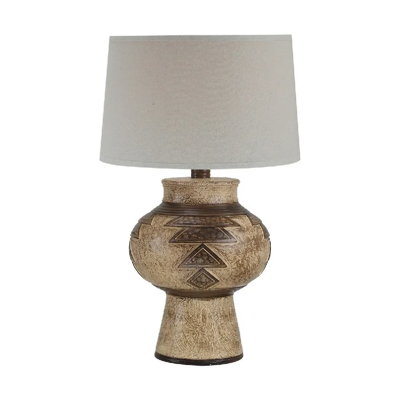 modern minimalist table lamps for contemporary living roomsmodern minimalist table lamps for contemporary living roomsTeri 28 Inch Hydrocal Table Lamp, Drum Shade, Geometric Accent Taper, Brown